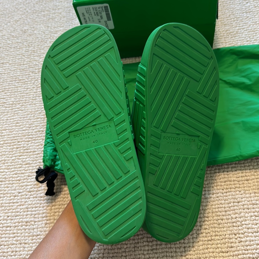 Bottega Veneta Green Slider Sandals EU size 40 - Picture 6 of 6